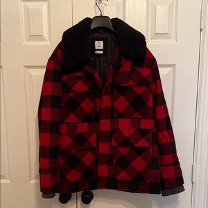 GAP x AMI Men's Red Plaid Jacket